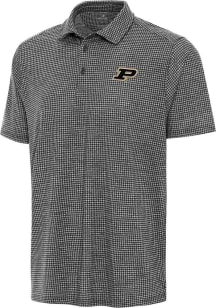 Antigua Purdue Boilermakers Mens Navy Blue Replica Short Sleeve Polo