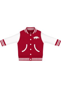 Arkansas Razorbacks Toddler Crimson Varsity Outerwear Light Weight Jacket