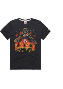 Homage Kansas City Chiefs Black Starwars Short Sleeve Fashion T Shirt