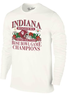 Indiana Hoosiers Natural 2026 Rose Bowl Champions Long Sleeve T Shirt