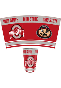 Ohio State Buckeyes Logo Stripe Waste Basket