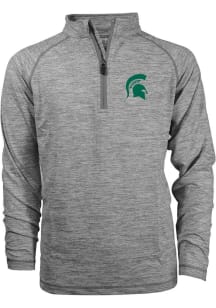Michigan State Spartans Youth Grey Matthew Long Sleeve Quarter Zip Shirt