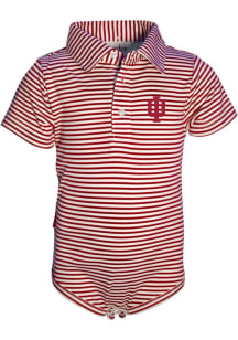 Indiana Hoosiers Baby Cardinal Carson Short Sleeve One Piece Polo
