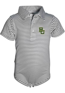 Baylor Bears Baby Charcoal Carson Short Sleeve One Piece Polo