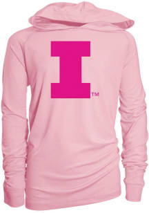 Illinois Fighting Illini Girls Pink Marley Long Sleeve T-shirt