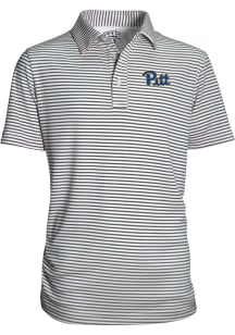 Pitt Panthers Youth Charcoal Carson Short Sleeve Polo Shirt