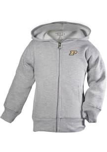 Purdue Boilermakers Toddler Henry Long Sleeve Full Zip Sweatshirt - Grey