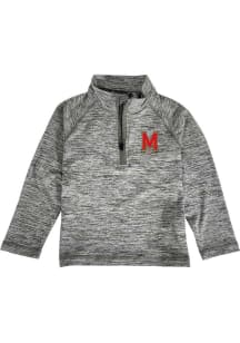 Maryland Terrapins Toddler Grey Matthew Long Sleeve Qtr Zip
