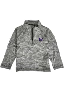 Washington Huskies Toddler Grey Matthew Long Sleeve Qtr Zip