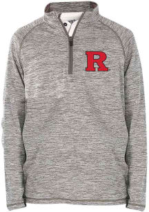 Rutgers Scarlet Knights Youth Grey Matthew Long Sleeve Quarter Zip Shirt