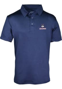 UConn Huskies Youth Navy Blue Blake Short Sleeve Polo Shirt