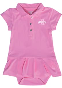 Iowa State Cyclones Baby Girls Pink Caroline Onesie Short Sleeve Dress
