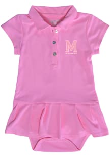 Maryland Terrapins Baby Girls Pink Caroline Onesie Short Sleeve Dress