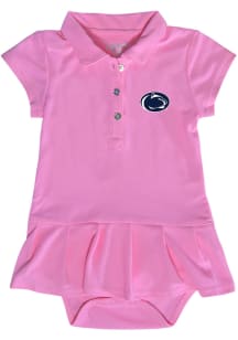 Penn State Nittany Lions Baby Girls Pink Caroline Onesie Short Sleeve Dress
