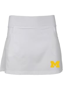 Michigan Wolverines Toddler White Sara Skort Bottoms Shorts