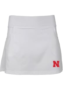 Nebraska Cornhuskers Toddler White Sara Skort Bottoms Shorts