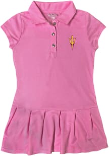 Arizona State Sun Devils Toddler Girls Pink Caroline Short Sleeve Dress