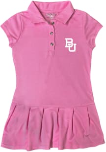 Baylor Bears Toddler Girls Pink Caroline Short Sleeve Dress