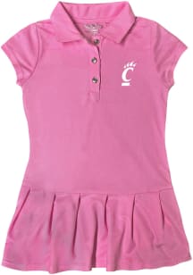 Cincinnati Bearcats Toddler Girls Pink Caroline Short Sleeve Dress