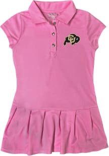 Colorado Buffaloes Toddler Girls Pink Caroline Short Sleeve Dress