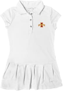 Iowa State Cyclones Toddler Girls White Caroline Short Sleeve Dress