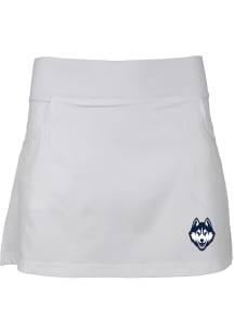 UConn Huskies Youth White Sara Skort Shorts
