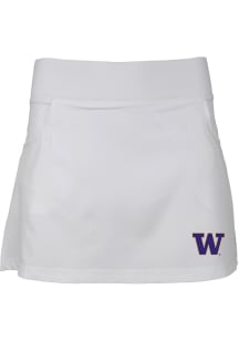 Washington Huskies Youth White Sara Skort Shorts