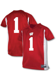 Wisconsin Badgers Youth Red Team Football Jersey