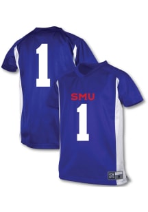 SMU Mustangs Youth Blue Sideline Football Jersey