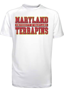 Maryland Terrapins Youth White Kevin Short Sleeve T-Shirt