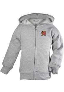 Maryland Terrapins Toddler Henry Long Sleeve Full Zip Sweatshirt - Grey