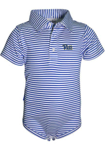 Pitt Panthers Baby Blue Carson Short Sleeve One Piece Polo