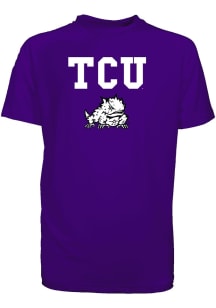TCU Horned Frogs Youth Purple Kevin Short Sleeve T-Shirt