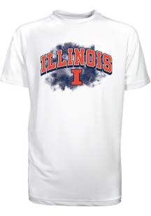 Illinois Fighting Illini Youth White Kevin Short Sleeve T-Shirt