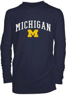 Michigan Wolverines Youth Blue Jessie Long Sleeve T-Shirt