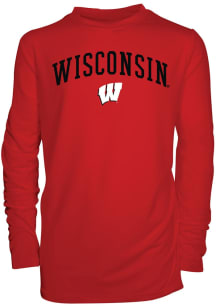Wisconsin Badgers Youth Red Jessie Long Sleeve T-Shirt