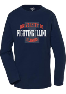 Illinois Fighting Illini Toddler Navy Blue Lane Long Sleeve T-Shirt