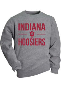 Indiana Hoosiers Toddler Grey Cruz Long Sleeve Crew Sweatshirt