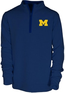 Michigan Wolverines Toddler Blue Sterling Long Sleeve Qtr Zip