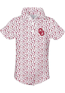 Oklahoma Sooners Baby Cardinal Tom Short Sleeve One Piece Polo