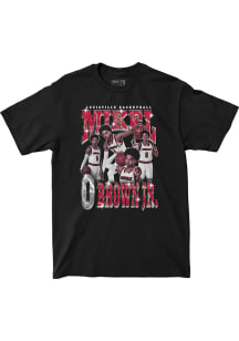 Mikel Brown Jr Louisville Cardinals Black Basketball Retro 90s Tee Short Sleeve Fashion Player T S..