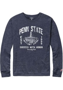 Penn State Nittany Lions Navy Blue Success With Honor Long Sleeve Fashion T Shirt