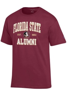Champion Florida State Seminoles Red Est Alumni Jersey Short Sleeve T Shirt