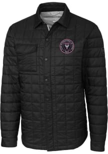 Cutter and Buck Inter Miami CF Mens Black Rainier PrimaLoft Outerwear Lined Jacket