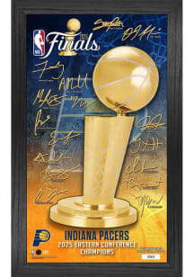 Indiana Pacers 2025 NBA Conference Champions Trophy Frame Picture Frame - Brown