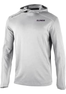 Columbia Illinois Fighting Illini Mens Grey Heat Seal Omni Wick Shotgun Hood