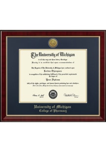 Michigan Wolverines Medallion Murano College of Pharmacy Diploma Frame - Navy Blue