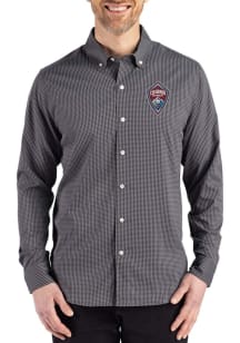 Cutter and Buck Colorado Rapids Mens Black Skyline Long Sleeve Dress Shirt