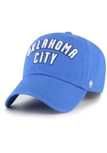 47 Oklahoma City Thunder Script Clean Up Adjustable Hat - Blue