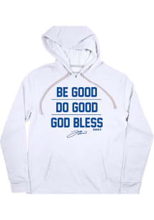 Josh Allen Buffalo Mens White Be Good, Do Good, God Bless Player Hood